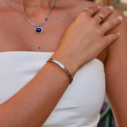 Alexa Silver-Tone Bangle