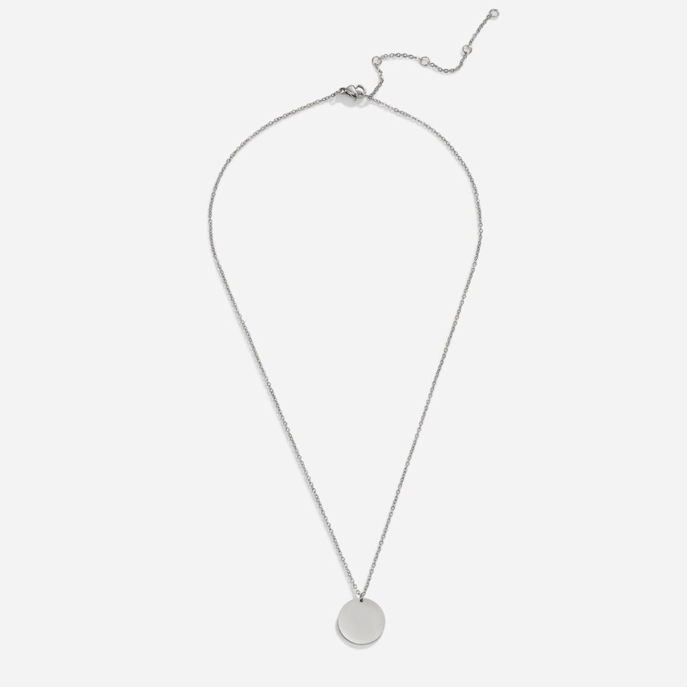 Silver-Tone Coin Necklace