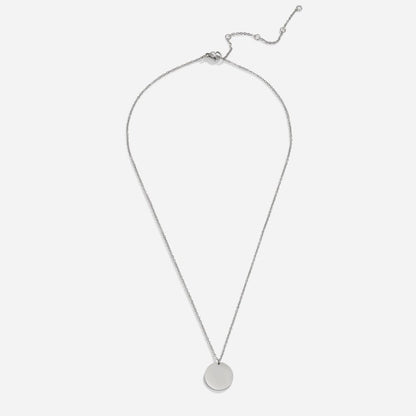 Silver-Tone Coin Necklace