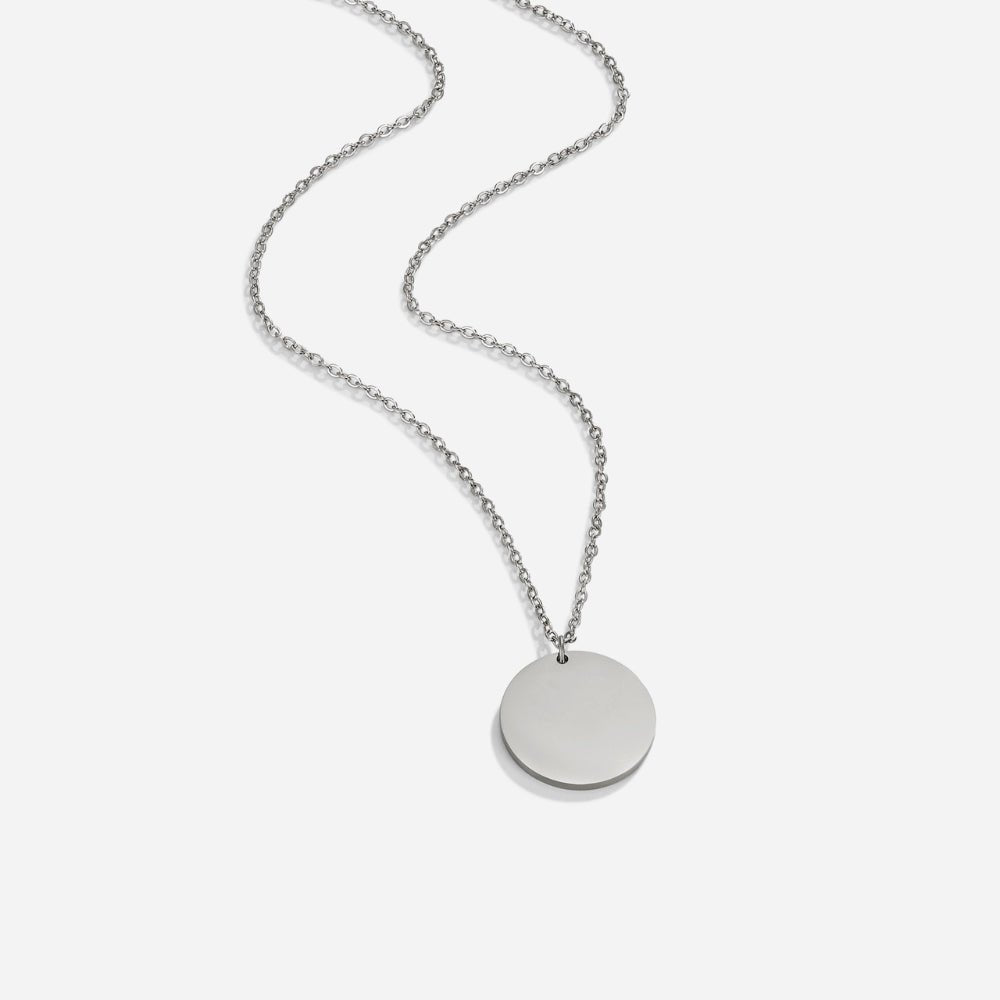 Silver-Tone Coin Necklace