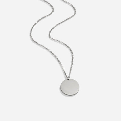 Silver-Tone Coin Necklace