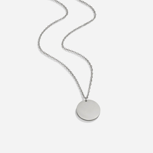 Silver-Tone Coin Necklace