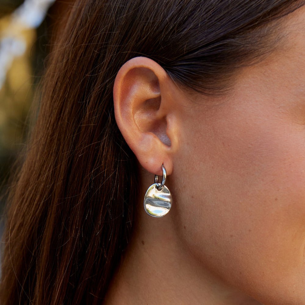 Silver-Tone Disc Drops