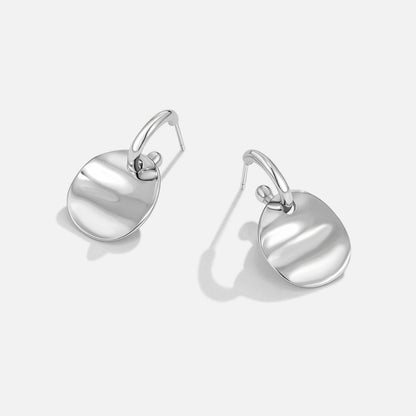 Silver-Tone Disc Drops