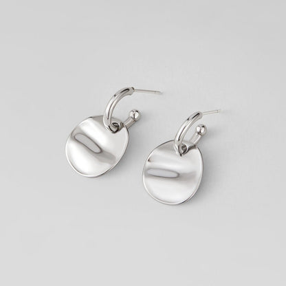 Silver-Tone Disc Drops