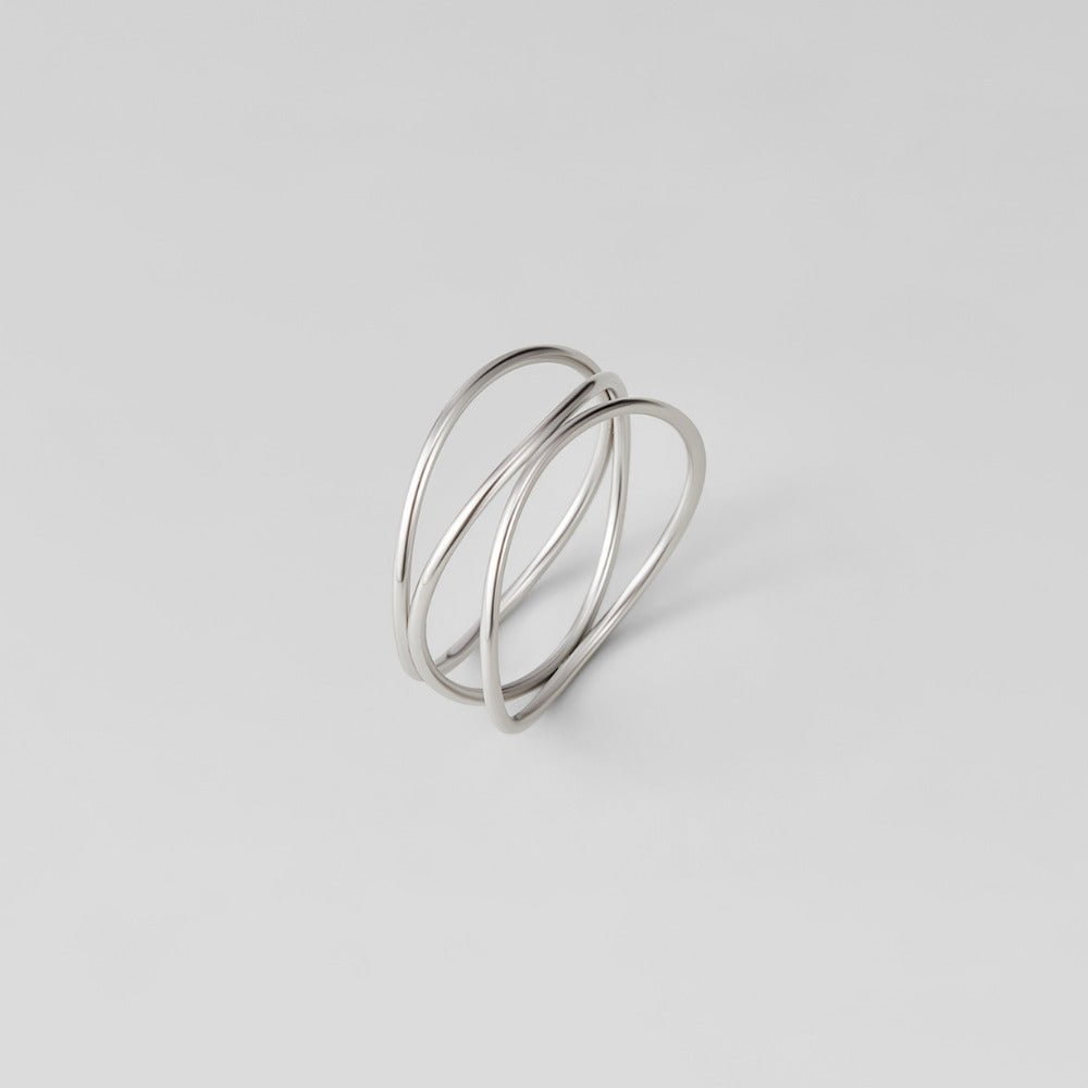 Silver-Tone Infinity Loop Ring