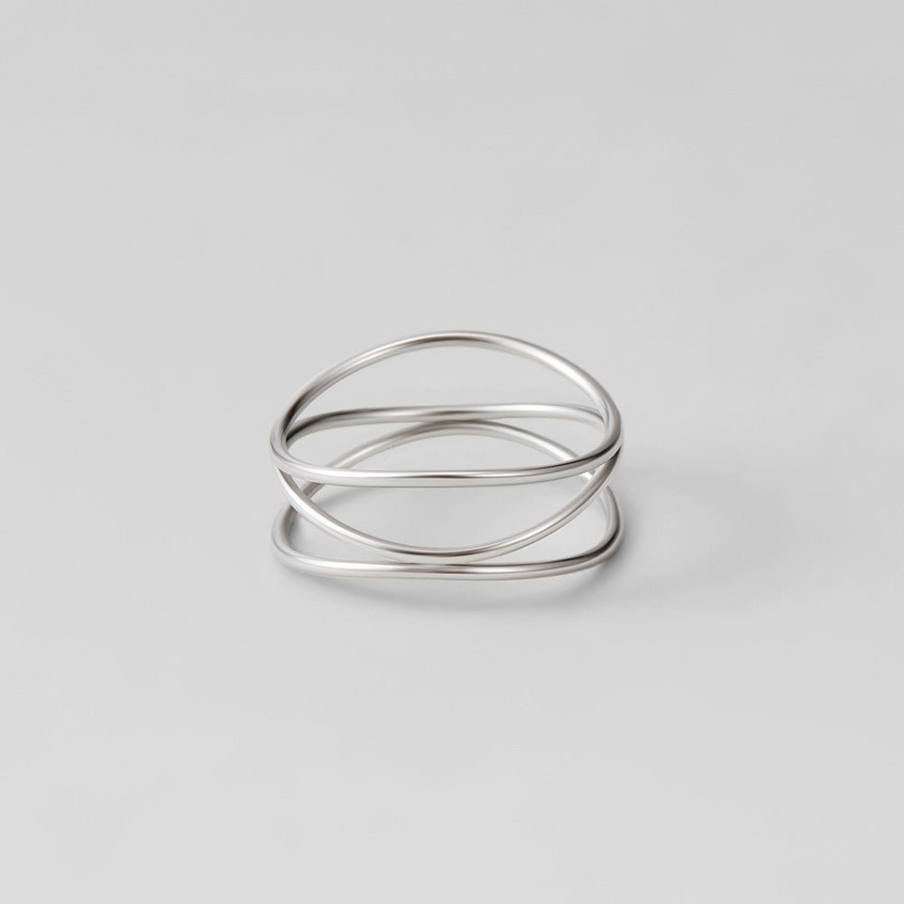 Silver-Tone Infinity Loop Ring