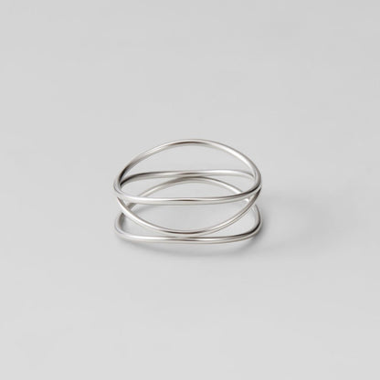 Silver-Tone Infinity Loop Ring