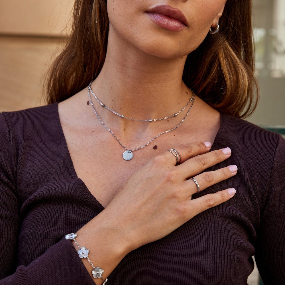 Silver-Tone Infinity Loop Ring