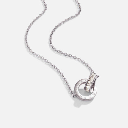 Silver-Tone Infinity Necklace
