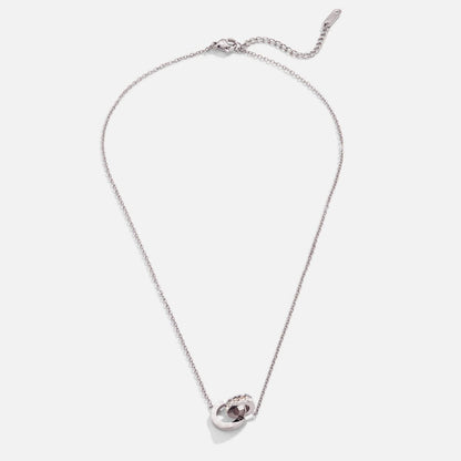 Silver-Tone Infinity Necklace