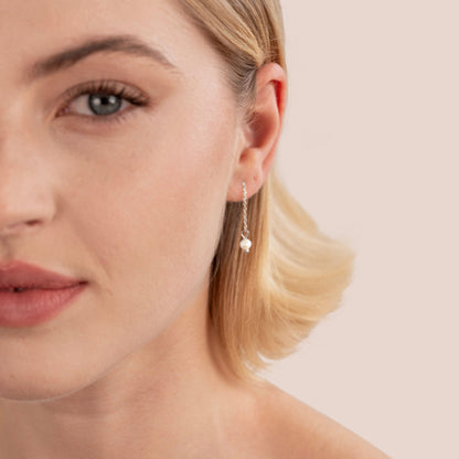 Silver-Tone Maria Pearl Drops
