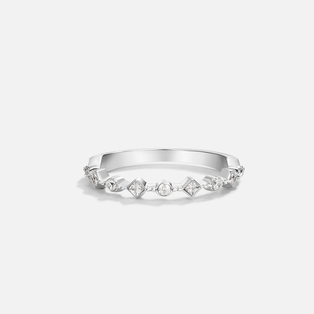 Silver-Tone Milana Crystal Ring