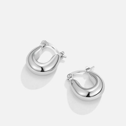 Serenity Silver-Tone Hoops