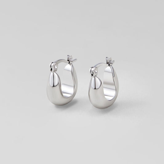 Serenity Silver-Tone Hoops