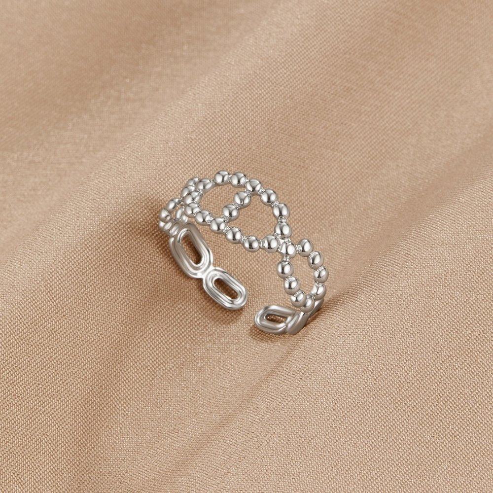 Silver-Tone Yulah Chain Ring