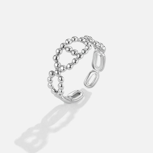 Silver-Tone Yulah Chain Ring
