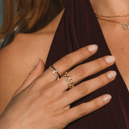 Little Crystal Heart Ring