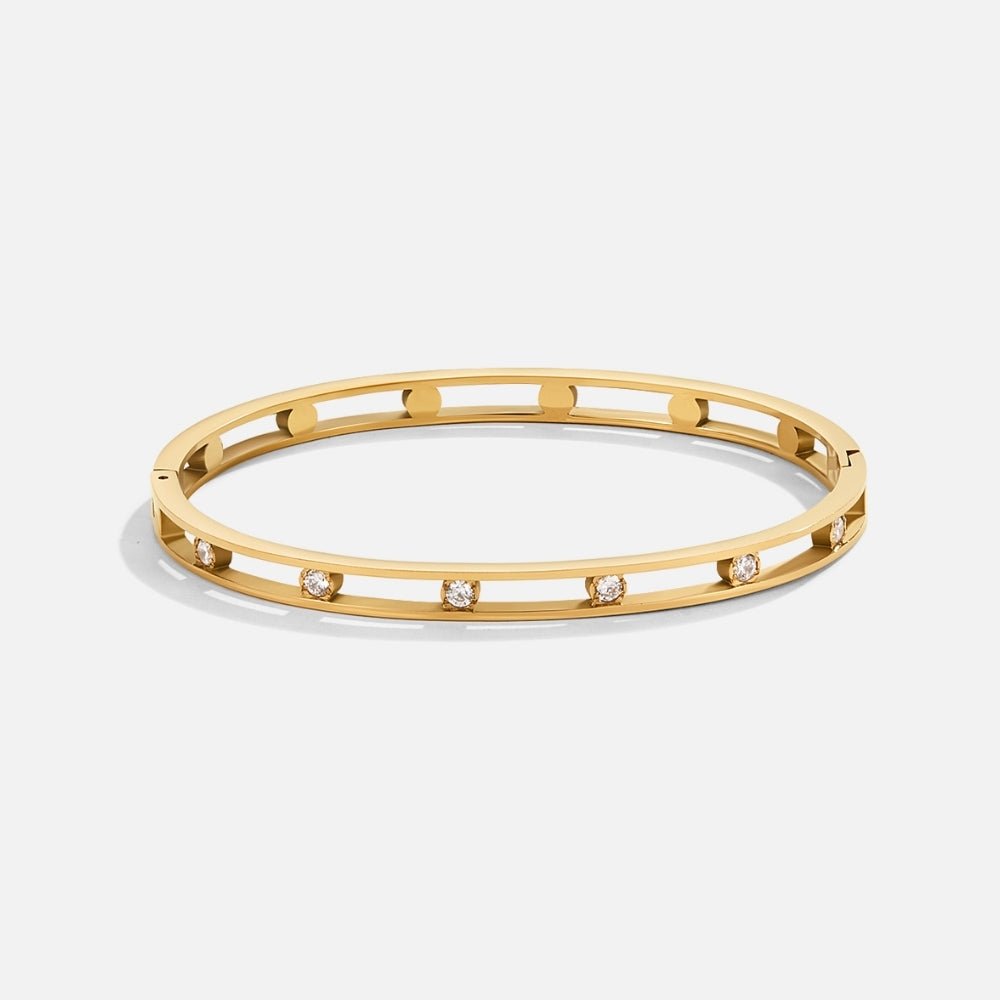 Sofia Crystal Gold-Tone Bangle