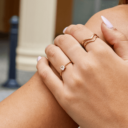 Sofia Twisted Crystal Ring