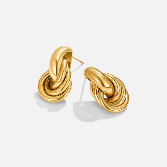 Sofia Twisted Gold-Tone Hoop Earrings
