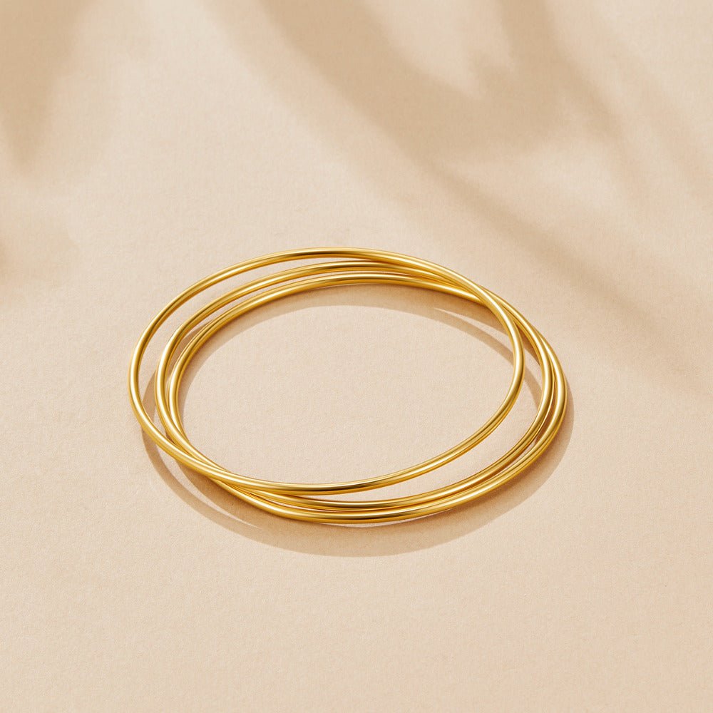 Solana Gold-Tone Bangle Set