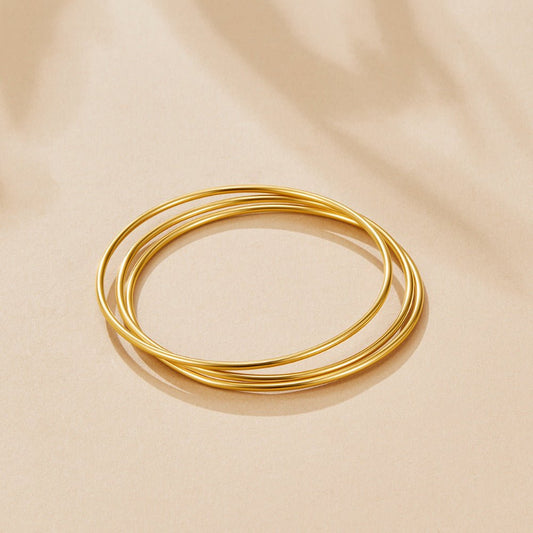 Solana Gold-Tone Bangle Set