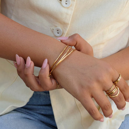 Solana Gold-Tone Bangle Set