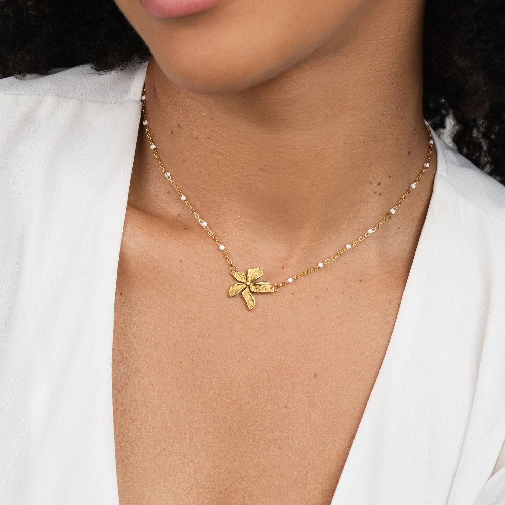 Spring Bloom Beaded Necklace
