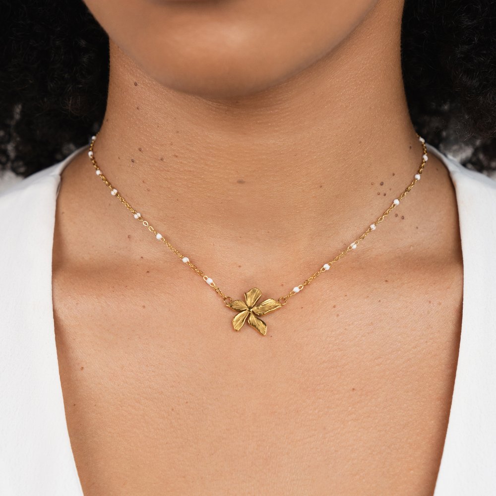 Spring Bloom Beaded Necklace