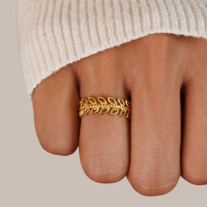 Bloom Summer Leaf Ring