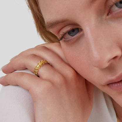 Bloom Summer Leaf Ring