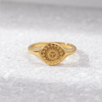 Summer Solstice Gold-Tone Ring