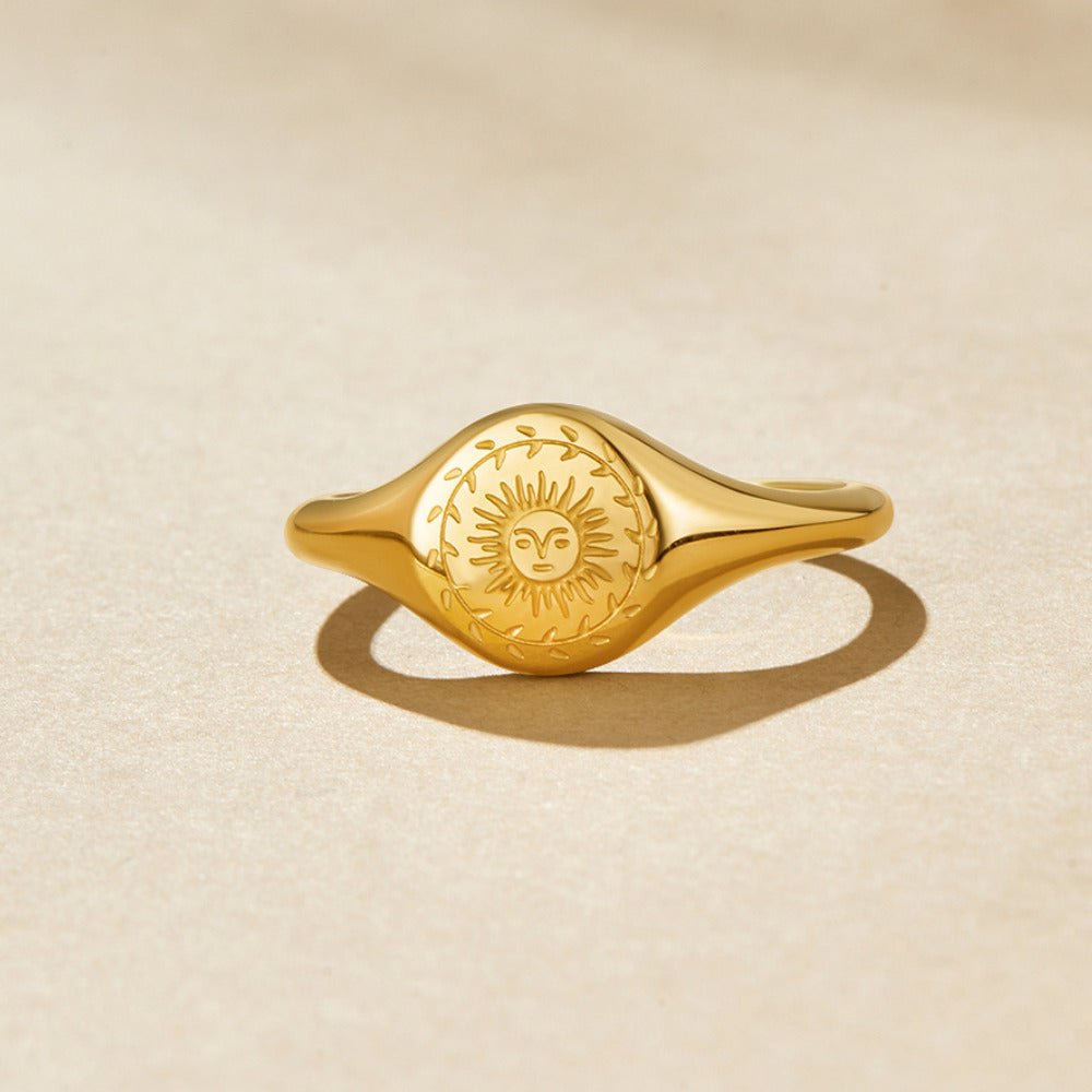 Summer Solstice Gold-Tone Ring