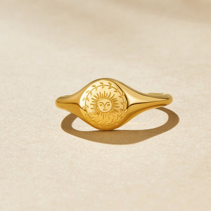 Summer Solstice Gold-Tone Ring