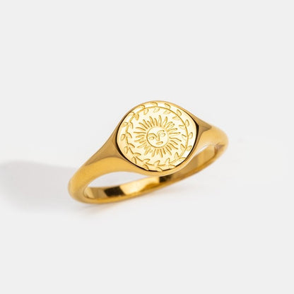 Summer Solstice Gold-Tone Ring