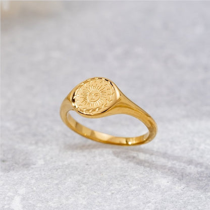Summer Solstice Gold-Tone Ring