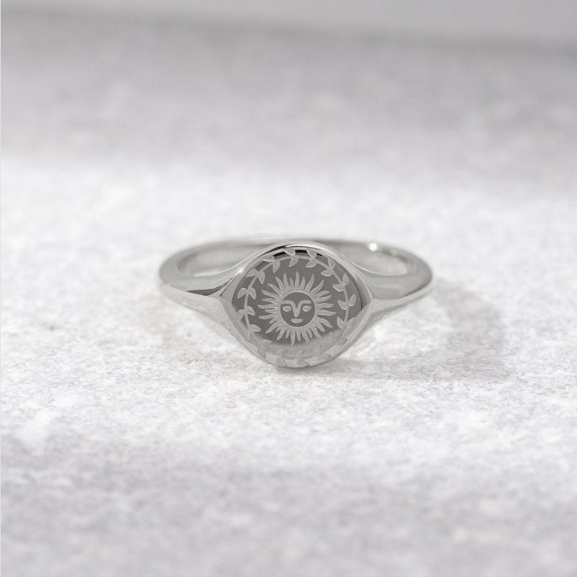 Summer Solstice Silver-Tone Ring