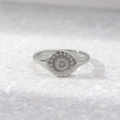 Summer Solstice Silver-Tone Ring