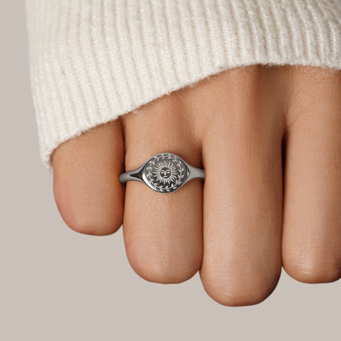 Summer Solstice Silver-Tone Ring