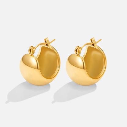 Tara Gold-Tone Chunky Hoop Earrings