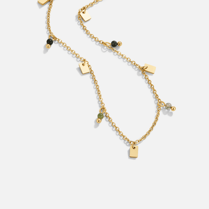 Tara Gold-Tone Square Droplet Necklace