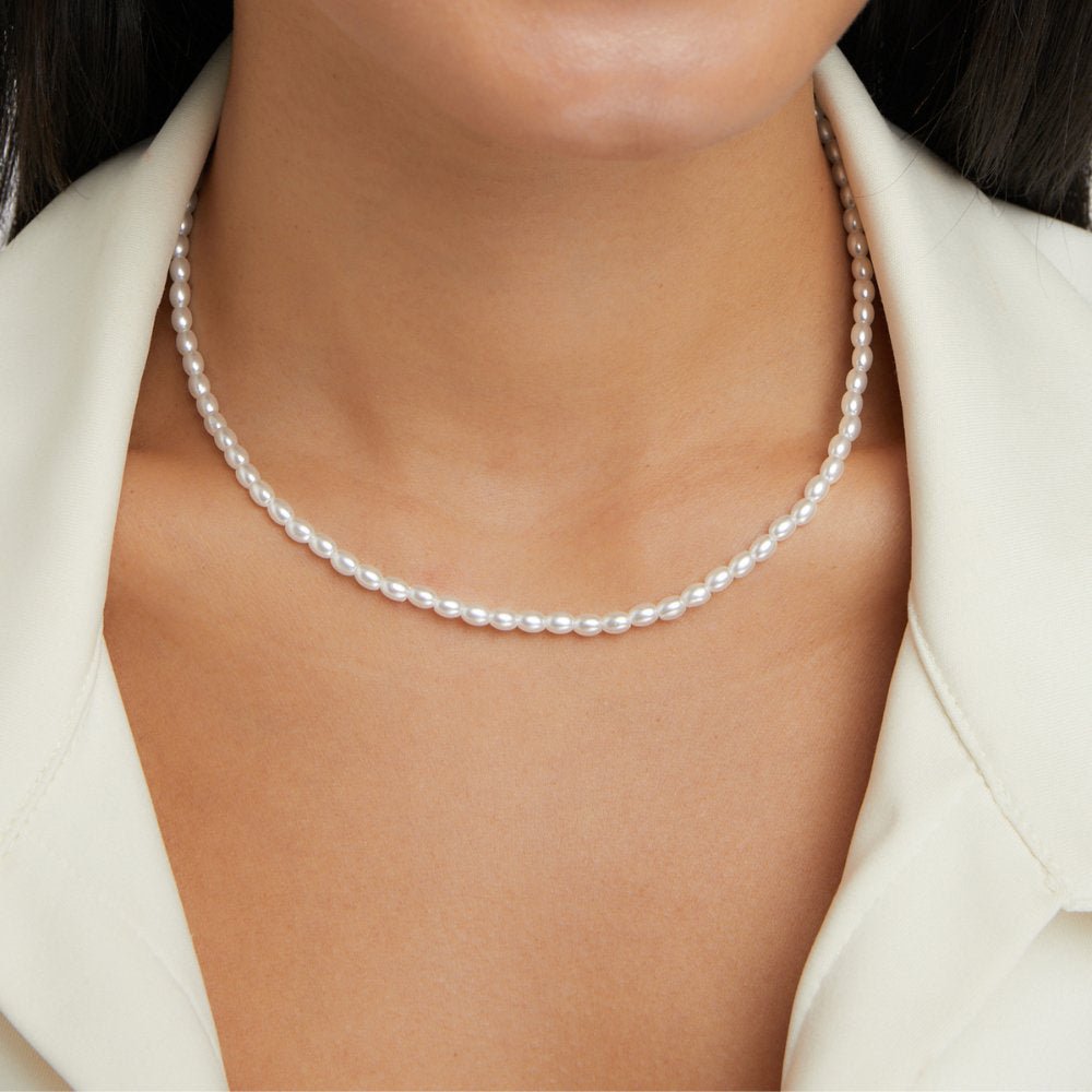 Temi Pearl Silver-Tone Necklace
