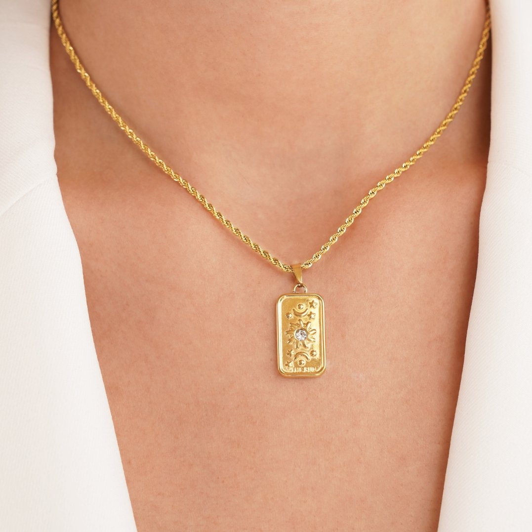 The Sun Tarot Pendant Necklace