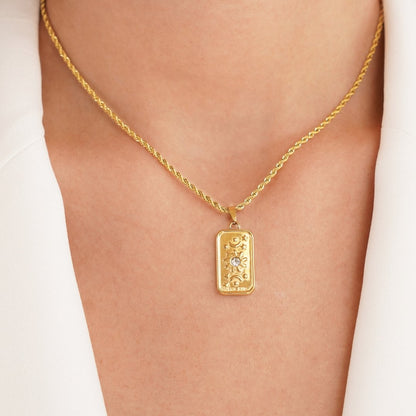 The Sun Tarot Pendant Necklace