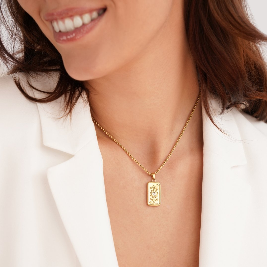 The Sun Tarot Pendant Necklace
