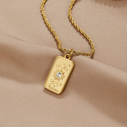 The Sun Tarot Pendant Necklace