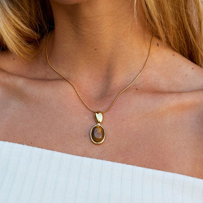 Tiger Eye Long Necklace