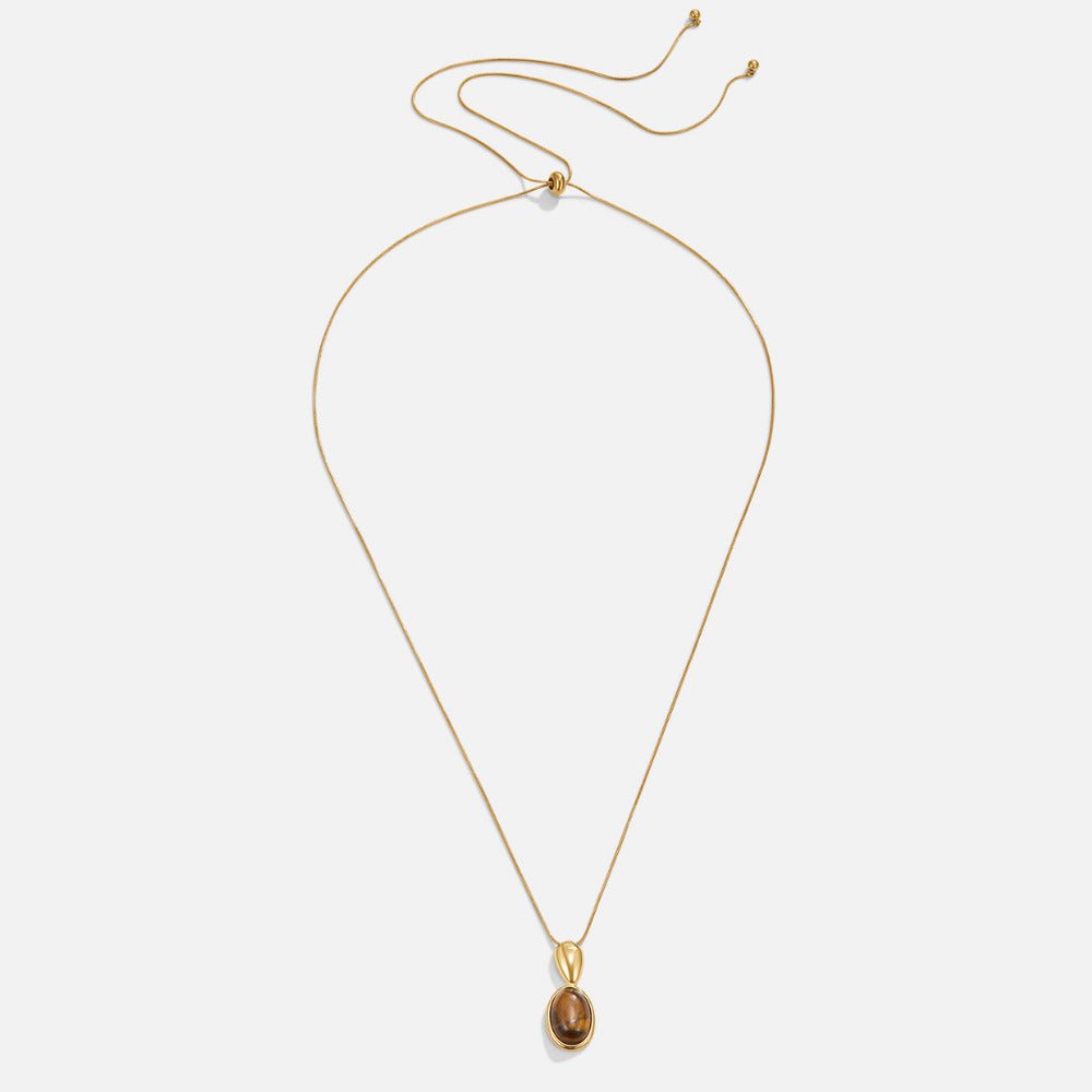 Tiger Eye Long Necklace
