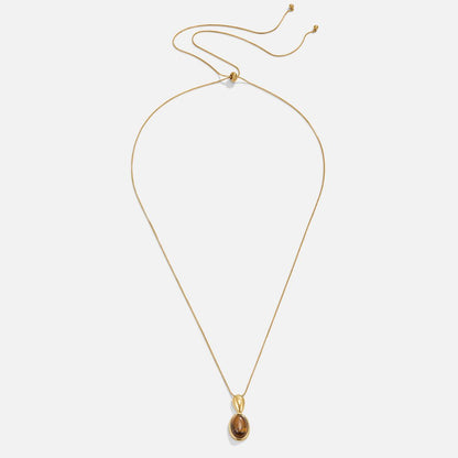 Tiger Eye Long Necklace